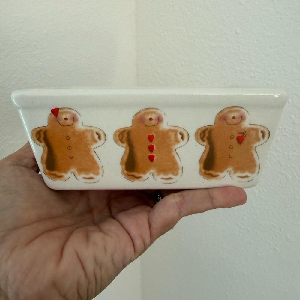 ceramic rectangular
Gingerbread dish cottagecore baking cozy kitchen - Picture 3 of 4